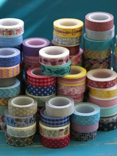 וואשי טייפ – סרטי נייר דקורטיביים ל־DIY, יצירה ואריזות מתנה - קטגוריית עשה זאת בעצמך (DIY) - חומרי יצירה, אביזרי אריזה וקישוטים לפרויקטים