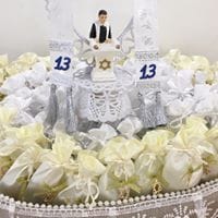 שקיות סאטן ״13״ לבר מצווה ועלייה לתורה – שקיות יוקרתיות לסוכריות קולולו ומתנות לאורחים - קטגוריית בר מצווה