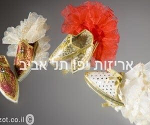 שקיות בד נעליים מרוקאיות לחינה – מתנות לאורחים בעיצוב אותנטי ומסורתי - קטגוריית חינה