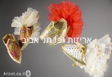 שקיות בד נעליים מרוקאיות לחינה – מתנות לאורחים בעיצוב אותנטי ומסורתי - קטגוריית חינה